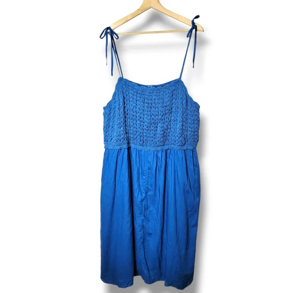 Lane Bryant Tie Shoulder Sun Dress with Pockets NWT Size 14 - Picture 8 of 10